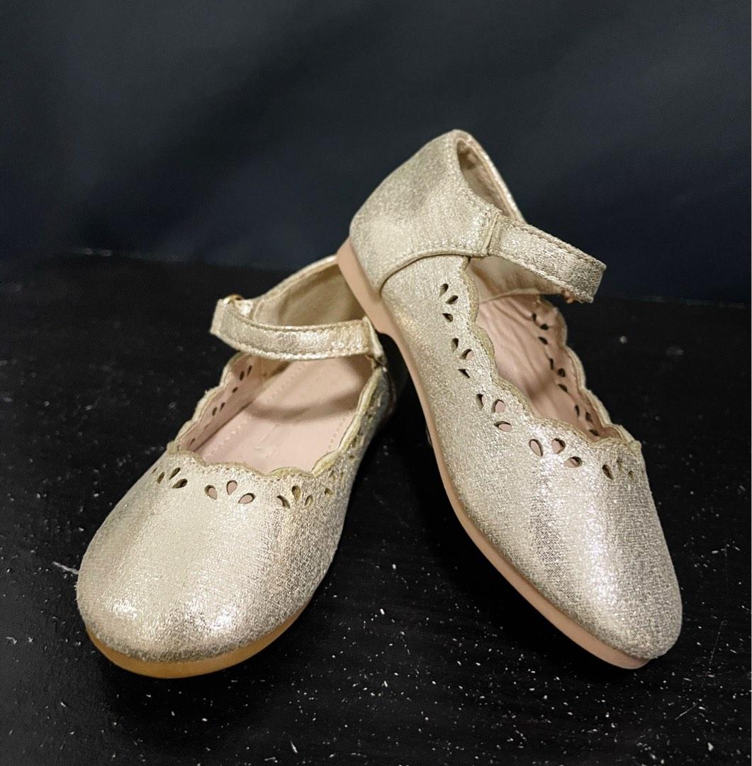 Meet my feet Gold Shoes, Babies & Kids, Babies & Kids Fashion on Carousell