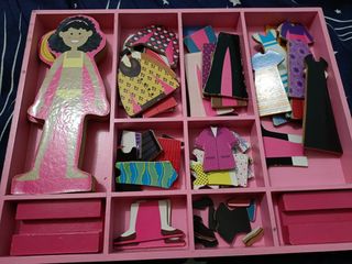 Melissa and doug abby hotsell emma magnetic wooden dress up