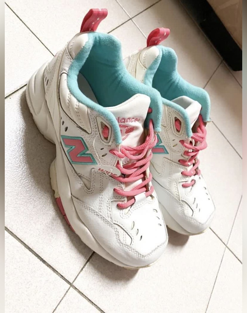 New Balance 608v1 Watermelon Chunky Pink Red Green White Trainers Sneakers Shoes Women s Fashion Footwear Sneakers on Carousell