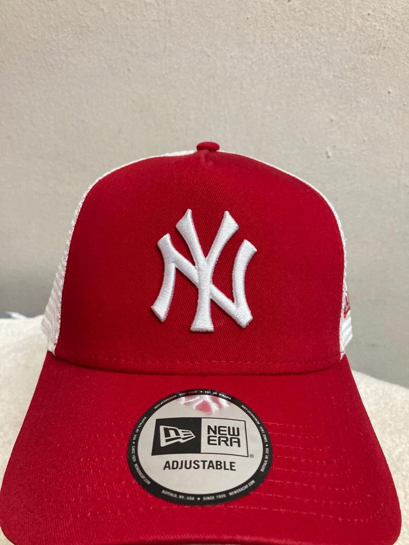New Era Trucker New York Yankees Red White Cap, Men's Fashion, Watches &  Accessories, Cap & Hats on Carousell