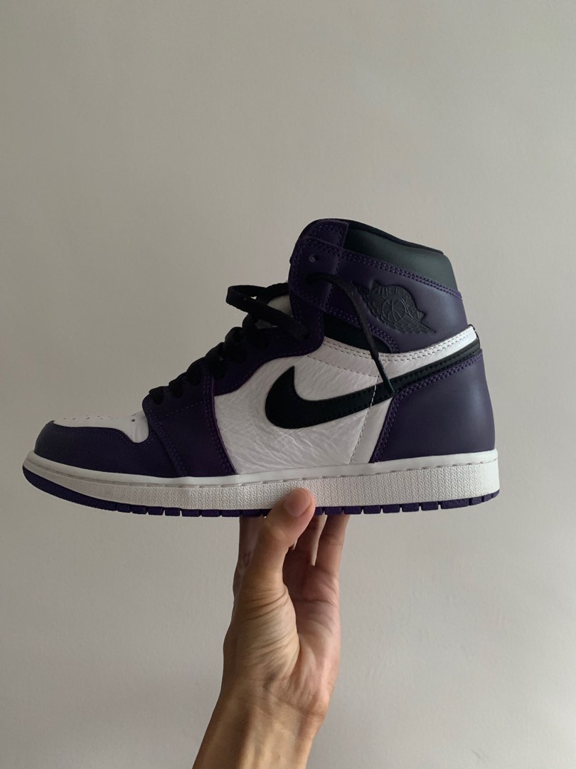 Nike Air Jordan 1 Court Purple 2 0 Men #39 s Fashion Footwear Sneakers