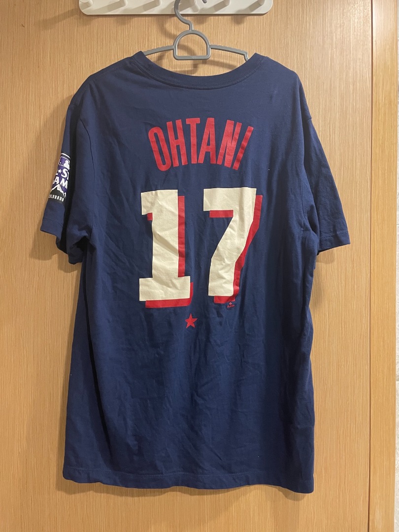 Men's Nike Shohei Ohtani Red Los Angeles Angels Name & Number T-Shirt