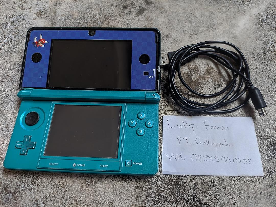 Nintendo 3DS not XL Aqua Blue CFW Luma 16GB 07, Video Game, Konsol di Carousell