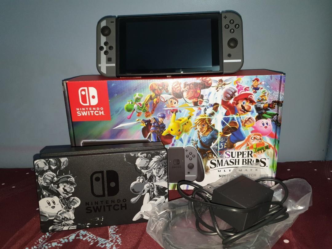 Nintendo switch gen 1 smash bros limited edition, Video Gaming, Video