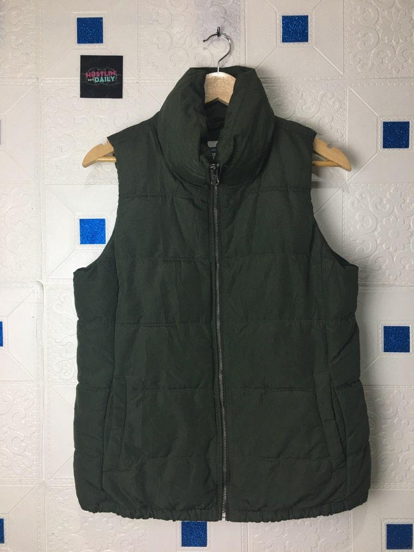 Old Navy Olive Green Puffer Vest, Men's 