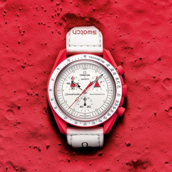 Omega x Swatch “Mission to Mars”, Luxury, Watches on Carousell