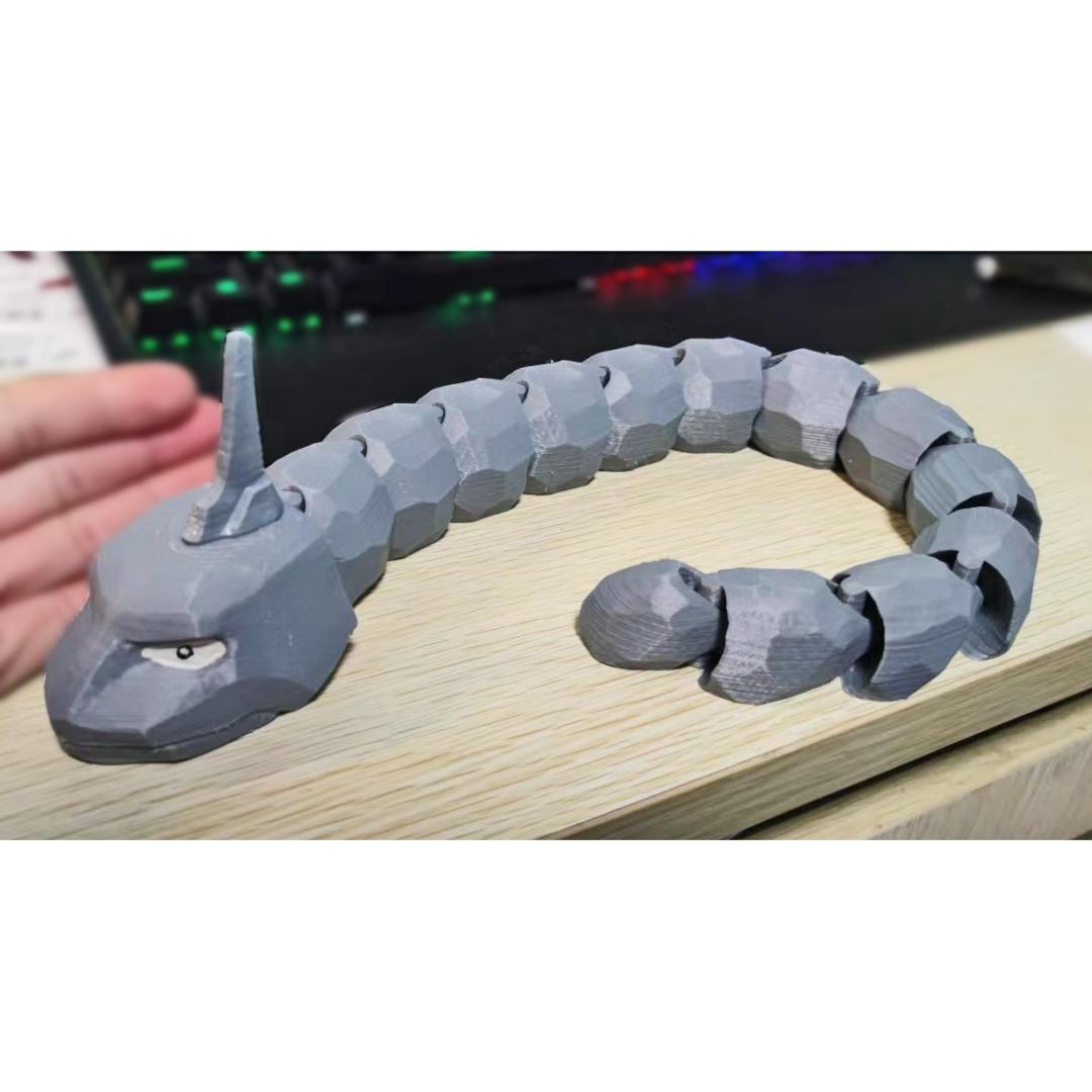 Onix Pok mon Go Grey Pokemon Action Figure Toy 52cm with stand