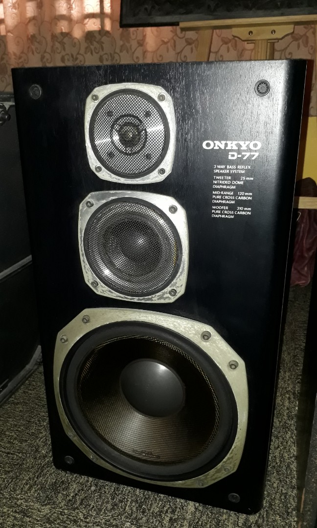 保証書付 onkyo D-55 スピーカー 手渡し限定 - オーディオ機器