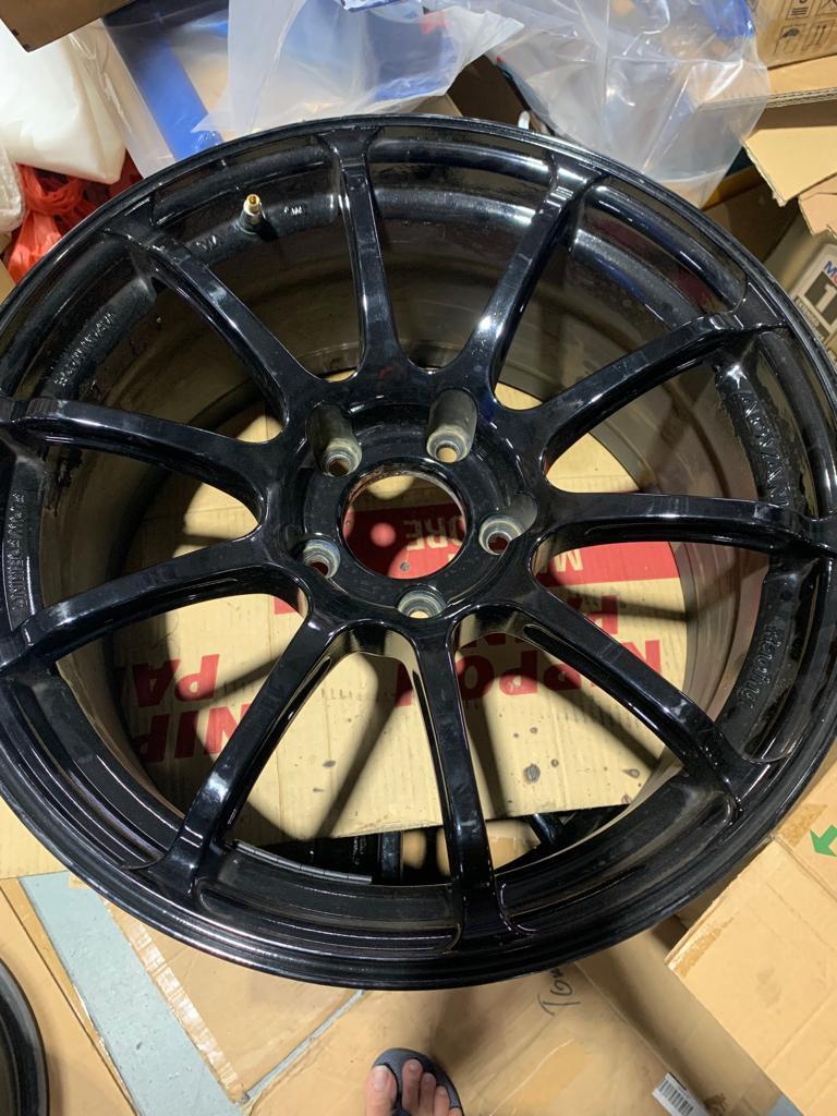 Original 17 inch Advan Rims Staggered, Car Accessories, Tyres & Rims on ...
