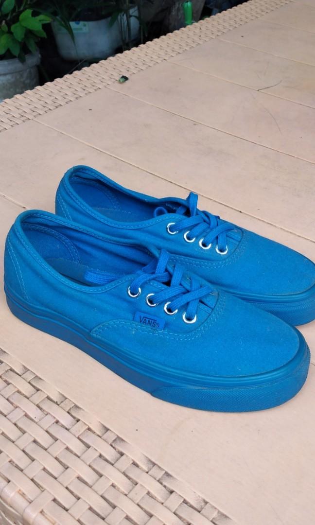 Vans authentic mono blue online
