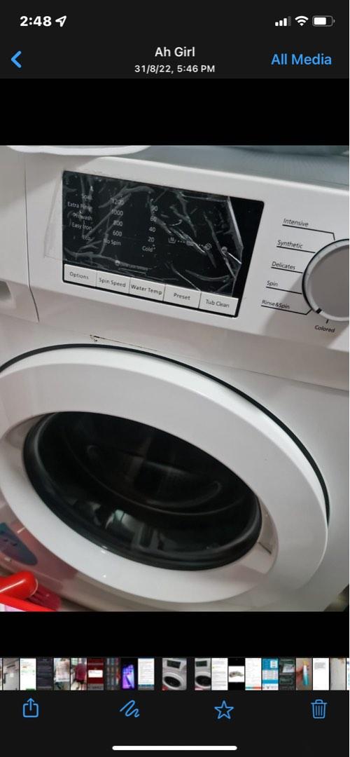 panasonic washing machine touch screen not working