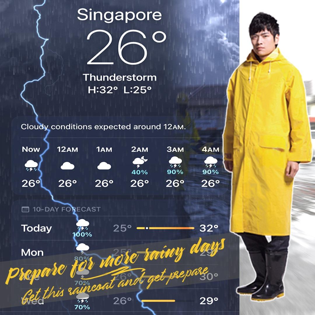 Panoply 305 Men Lady Waterproof Full Length Raincoat Men s