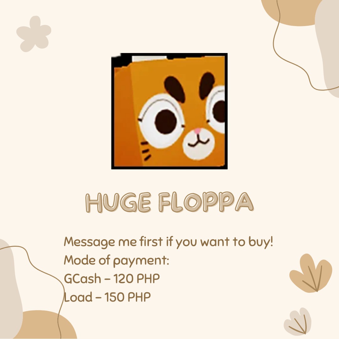 PET SIMULATOR X HUGE FLOPPA, Video Gaming, Video Games, Others on Carousell