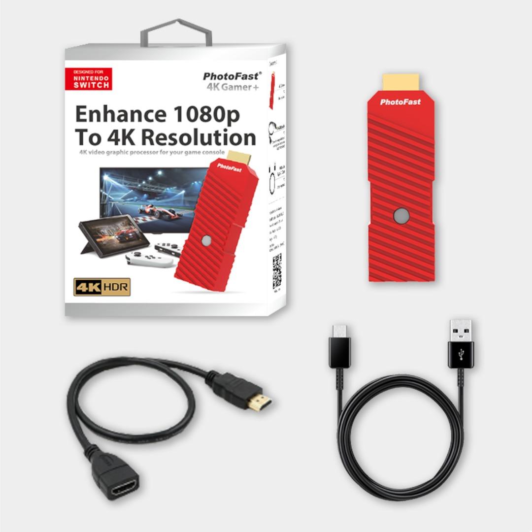 PhotoFast 4K Gamer+ 投影轉換器畫質提升至4K Ultra HD 圖像銳化色彩增