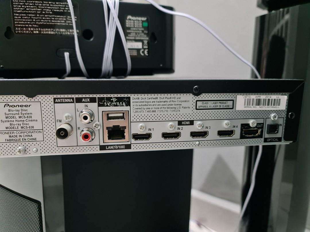 Pioneer sound system, TV & Home Appliances, TV & Entertainment, BluRay
