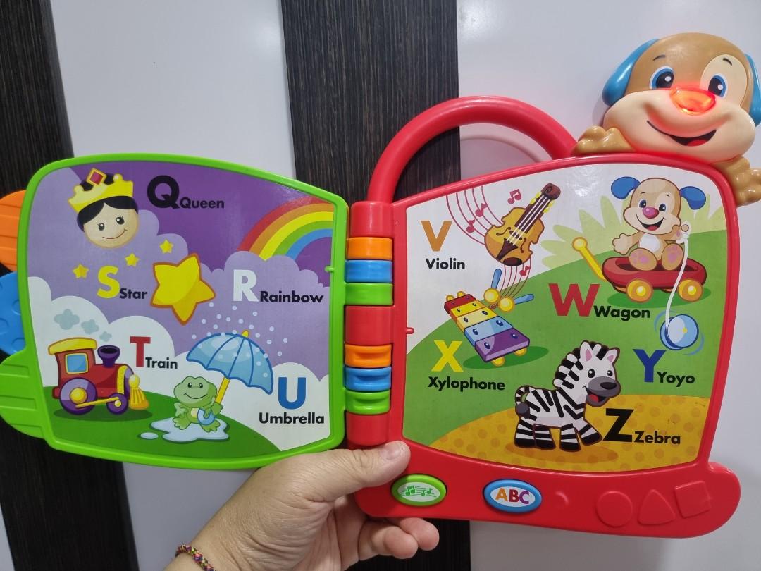 Preloved Fisher Price brand basin and alphabet book, Hobbies