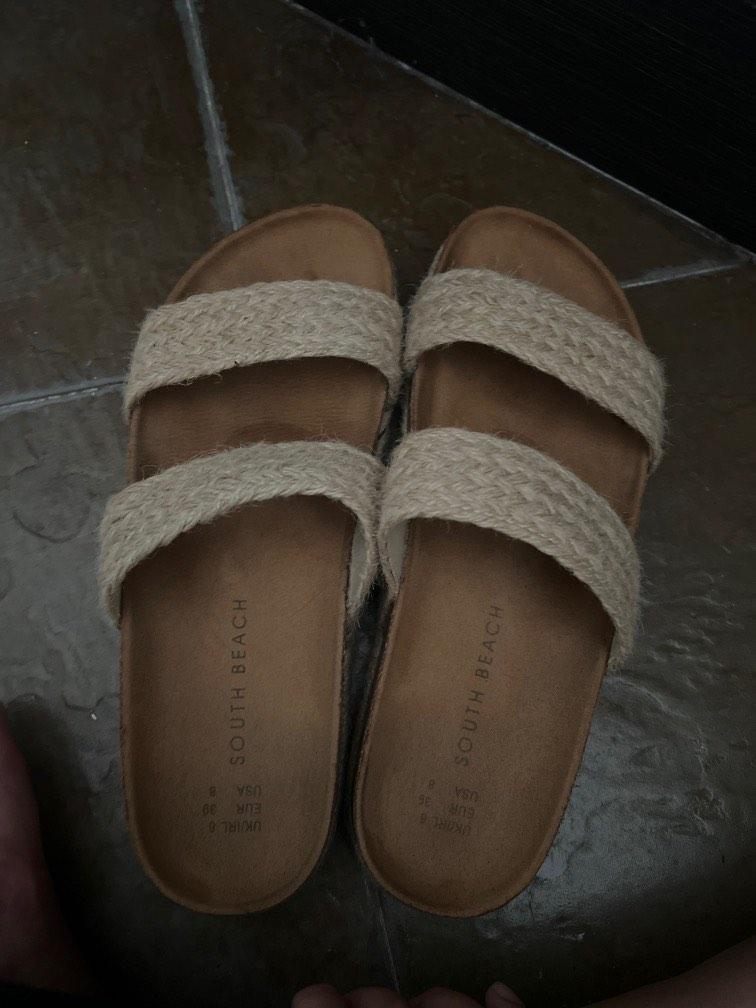 RATTAN SLIDES, Women's Fashion, Footwear, Flipflops and Slides on Carousell