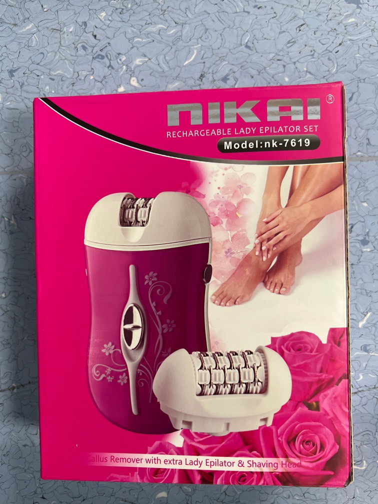 Rechargeable Lady Epilator Set, Beauty & Personal Care, Hair on Carousell