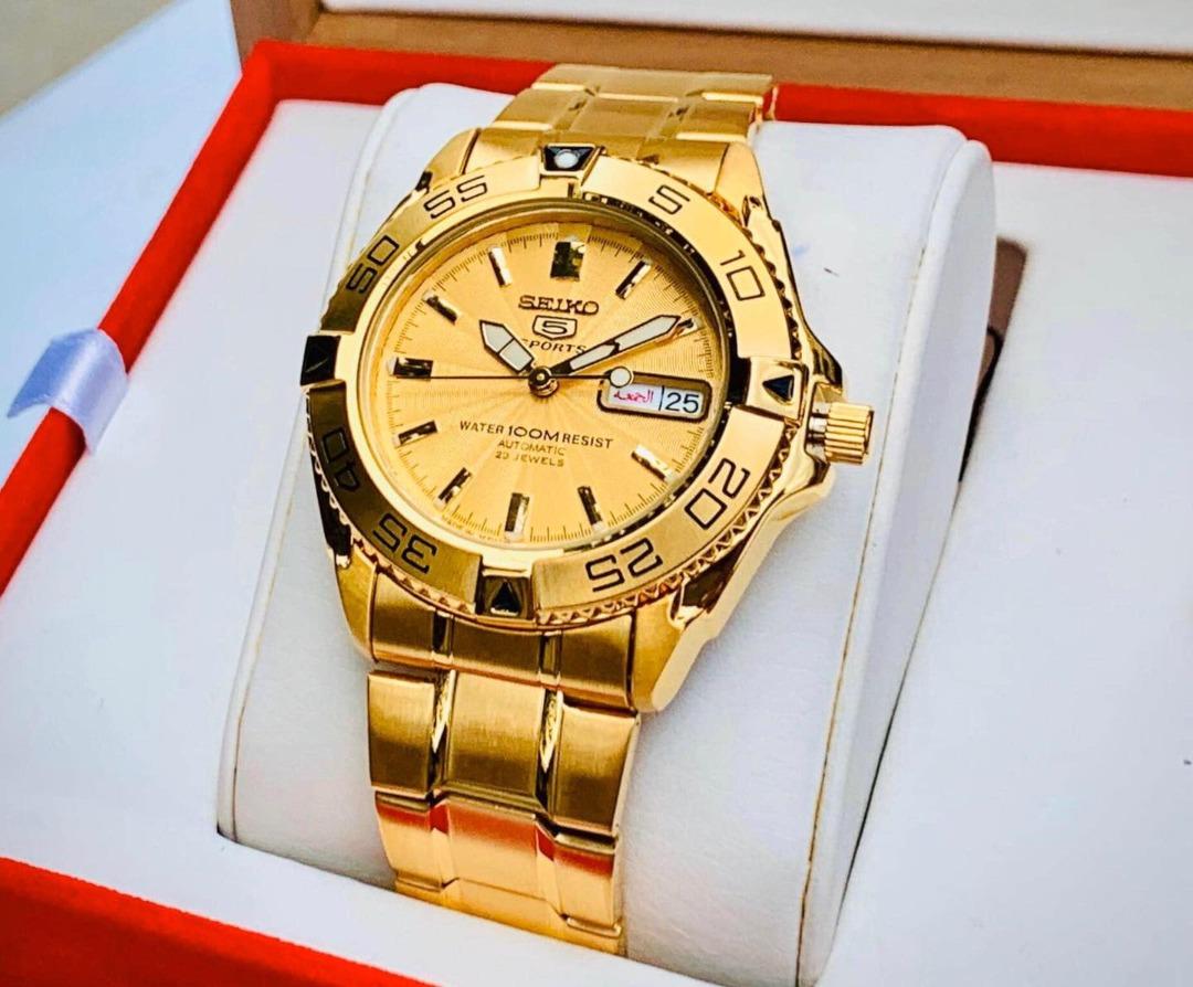 Seiko 5 sports water 100m resist automatic 21 jewels sales