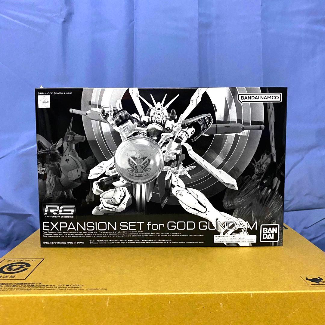 RG 1/144 God Gundam Expansion Set (Category: Gundam Model Kits) located in Singapore. Submitted by Kaiseng99 (Listing ID 1193939467, Image 1). Description: Brand New Runner Sealed, get multiple kits in my list will discount 5% in total, Delivery and Courier can be arrange in Fix Rate extra $4.5 only, get 3 pcs or above will be Free Delivery to your Doorstep. .