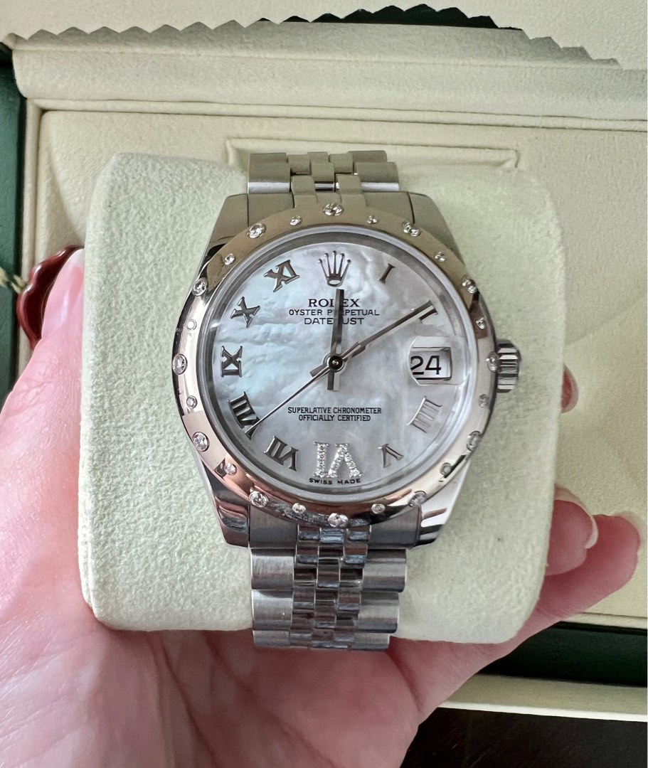 Rolex 31mm mother of pearl best sale