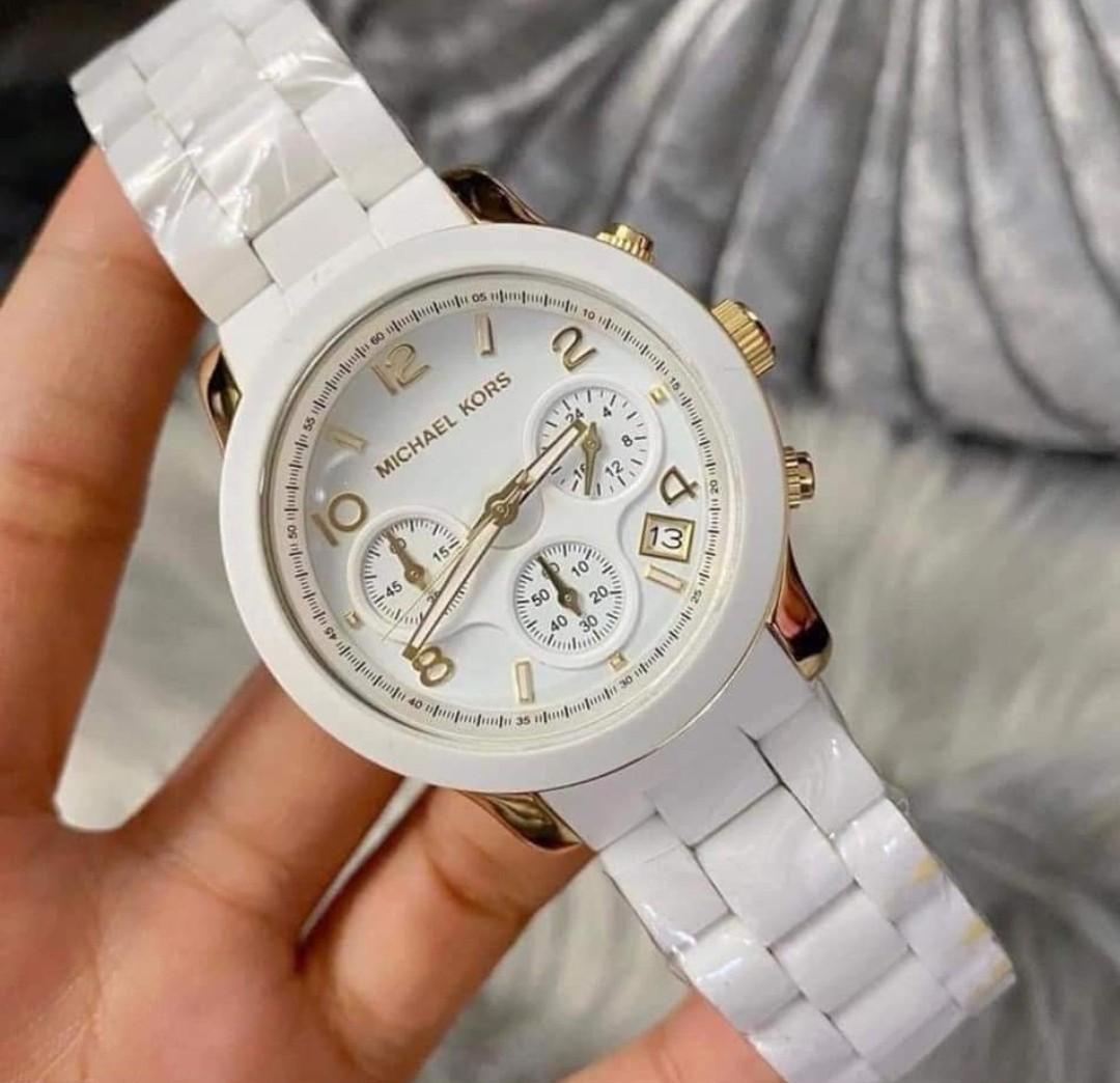 ⌚SALE! AUTHENTIC MICHAEL KORS WATCH WHITE COLOR, Women's Fashion, Watches &  Accessories, Watches on Carousell