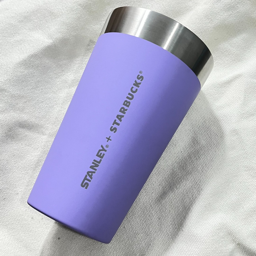  STANLEY Lilac Tumbler, 16 oz Stainless Steel Bottle,  Starbucks Water Bottle, Staba : Home & Kitchen