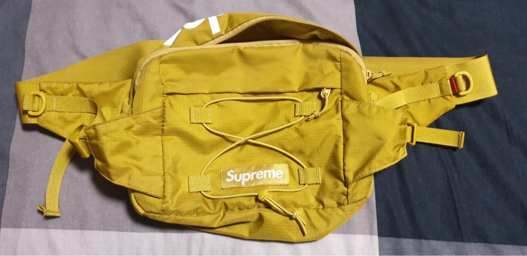 Supreme Waist Bag SS17 acid green Men s Fashion Bags Belt bags