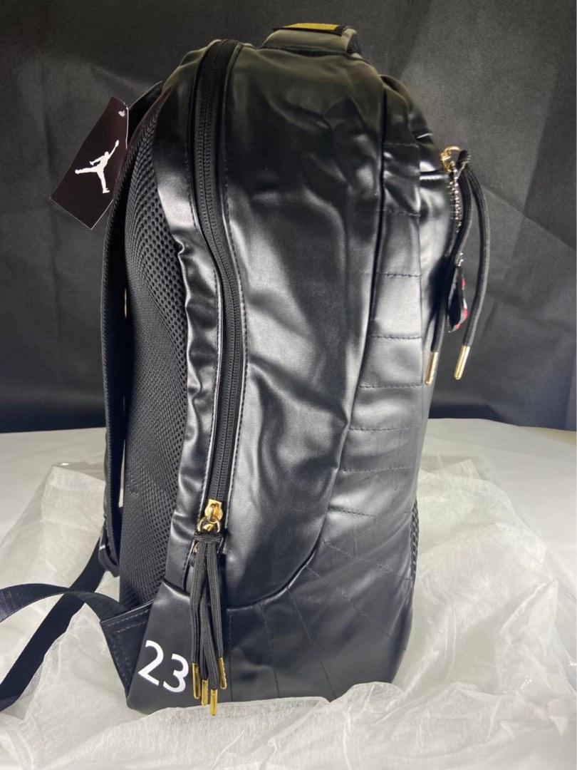 TAS BACKPACK AIR JORDAN RETRO 12 LEATHER BACKPACK JORDAN BACKPACK  JORDAN BAGPACK TAS RANSEL JORDAN