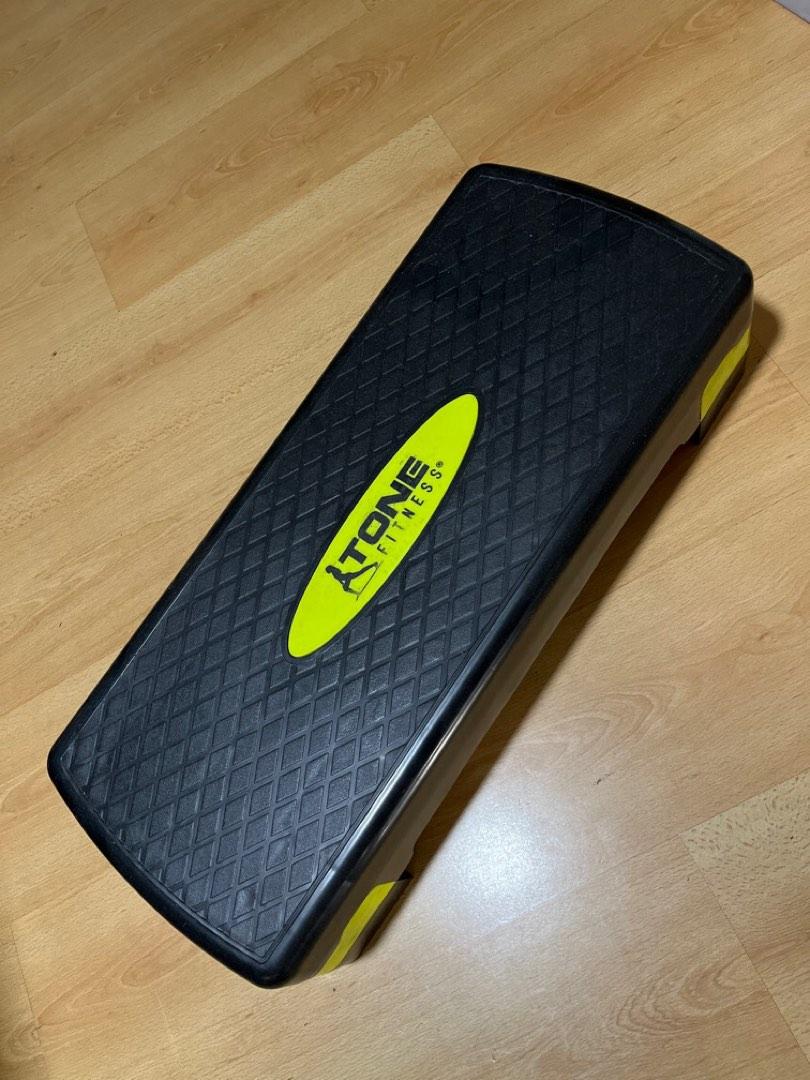 Tone Fitness Aerobic Step Platform, Black and Yellow, Sports Equipment