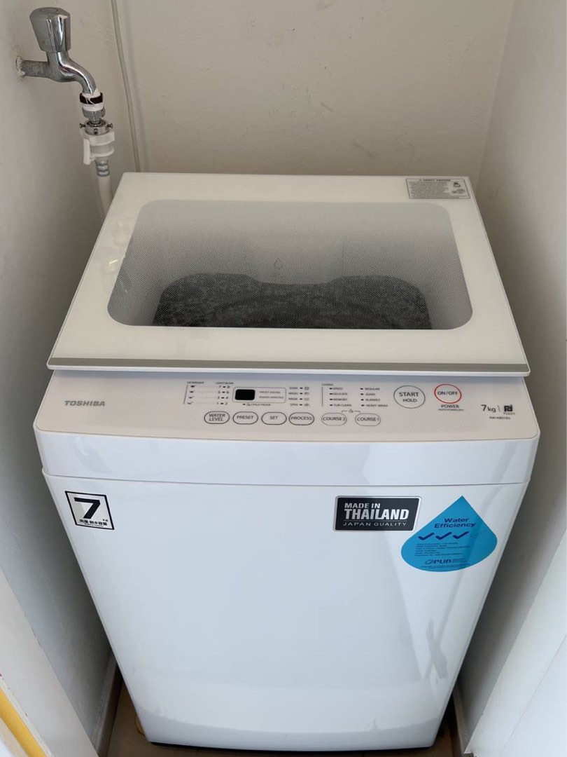Toshiba Top Load Washing Machine 7kg (Bought Apr2022), TV & Home