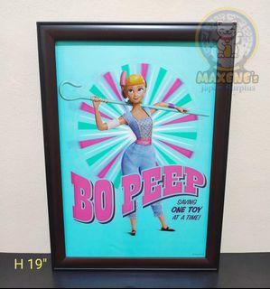 Toy Story's Bo Peep 3D Poster with Frame + 2 Stuff Toys from Japan