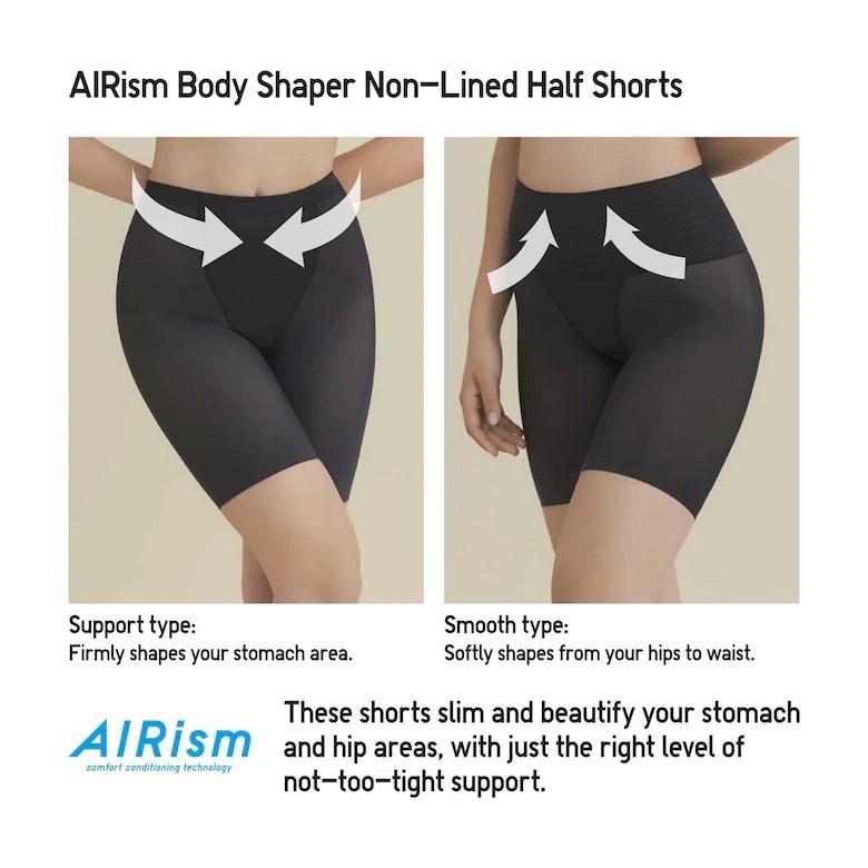 Uniqlo Airism Body Shaper Non- Lined Half Shorts (Support), Women's  Fashion, Undergarments & Loungewear on Carousell