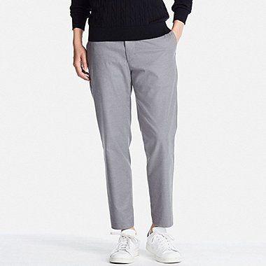 Uniqlo ankle pants grey Men s Fashion Bottoms Trousers on Carousell