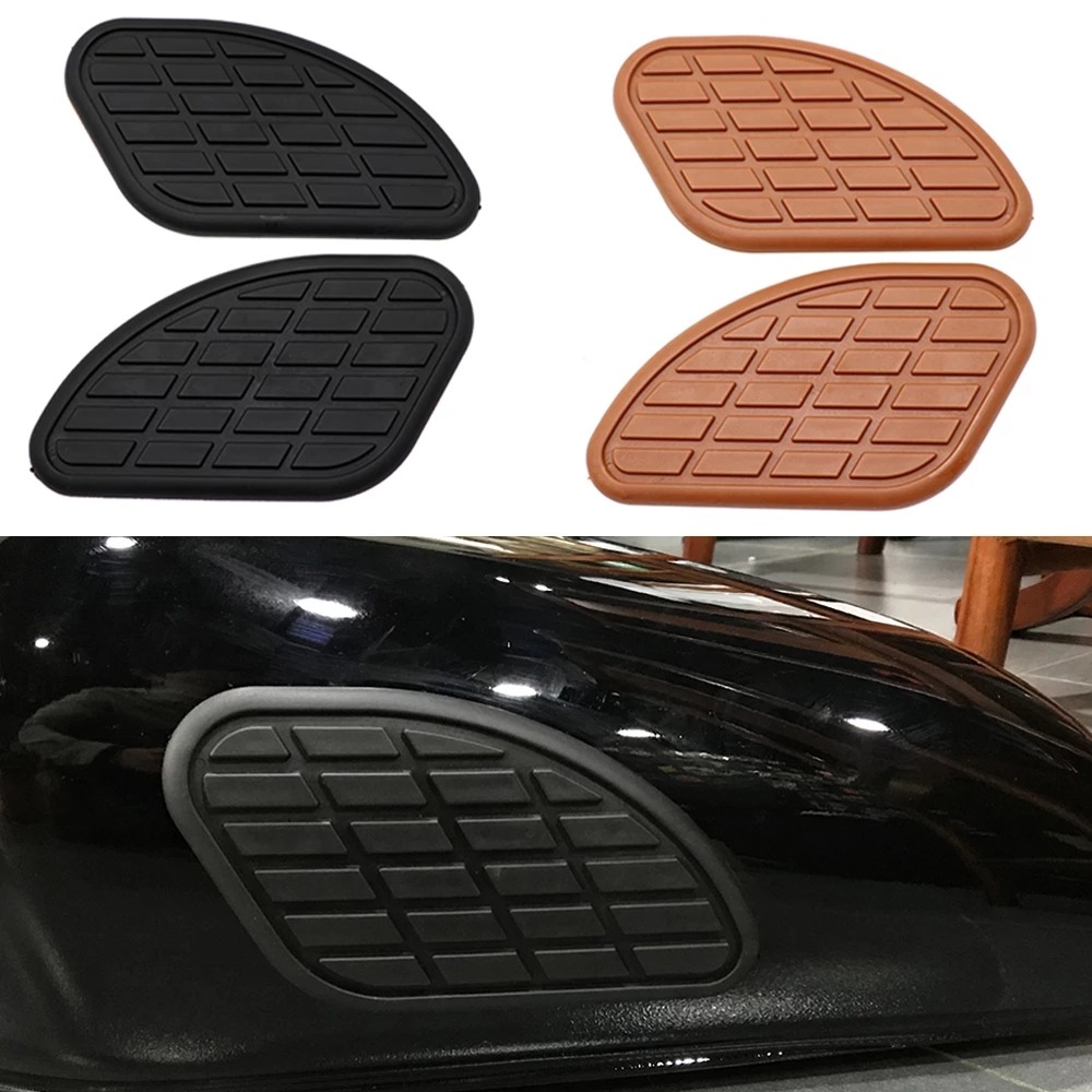Universal Retro sticker decals fuel tank petrol pads anti traction left ...