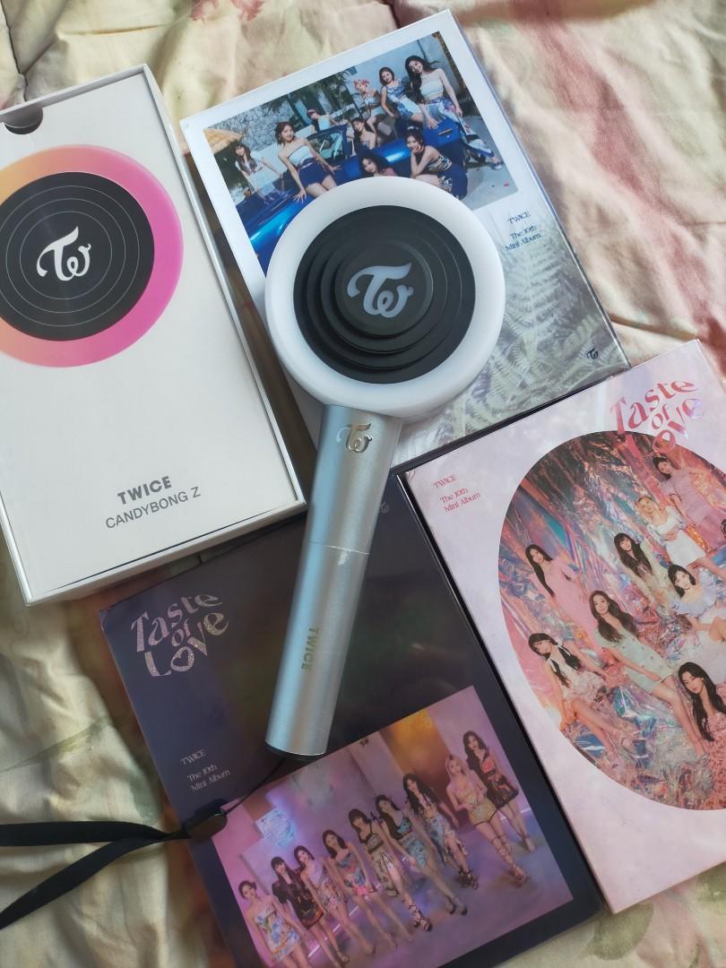 (Used) TWICE Candy Bong Z Lightstick + Taste of Love Albums (All