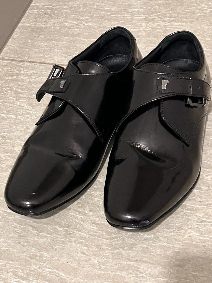 Versace patent leather shoes online