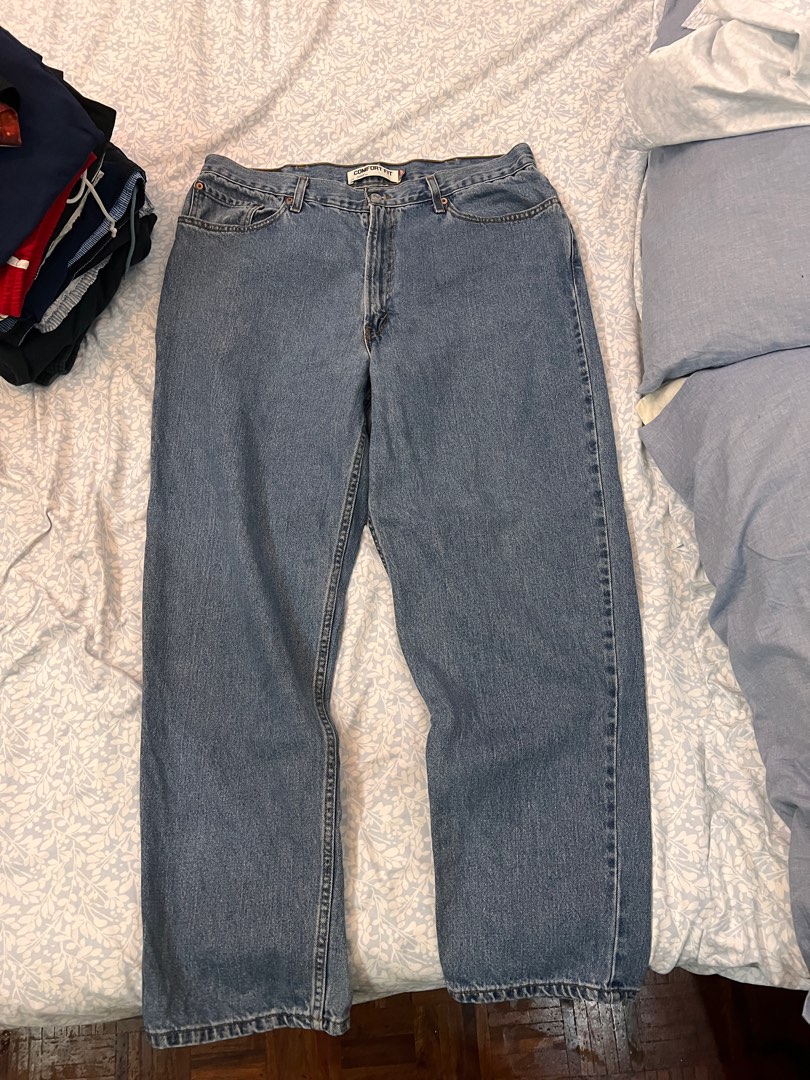 90'S Levi's 565 WIDE LEG denim shorts, half pants, made in USA, men's w34, vintage /eaa382845 main image 1