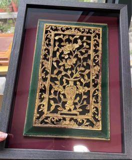 Vintage Peranakan carvings