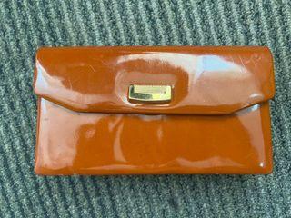 Vintage Retro Brown Clutch Purse Wallet from Japan
