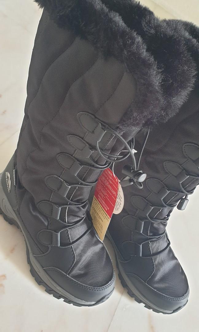 Furry hiking boots best sale