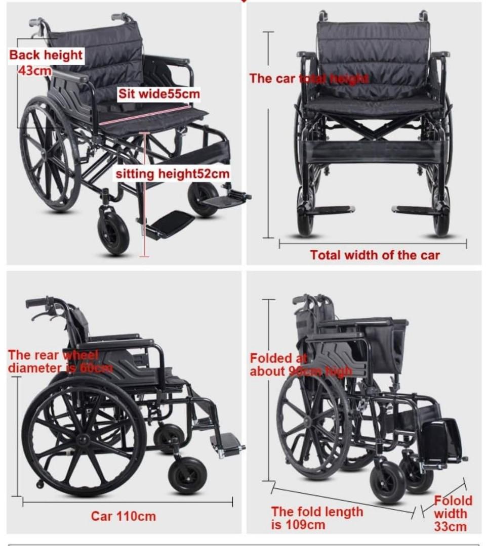 **Wheelchair**for obese, Health & Nutrition, Assistive & Rehabilatory