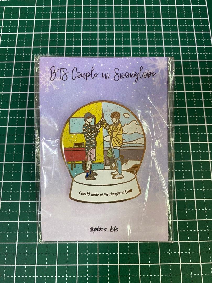 wts bts airport globe fanmade enamel pins, Hobbies & Toys, Memorabilia & Collectibles, KWave on