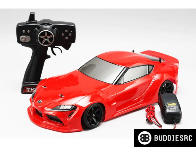 Pack Drift Yokomo Complet PANDEM GR Supra Rouge - Voiture RC Prête à Rouler - Échelle 1/10 - Neuf Sous Boîte