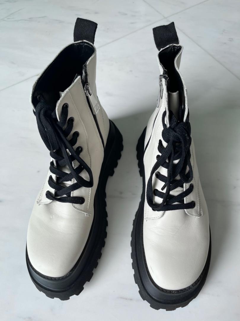 Ganni shop silver boots