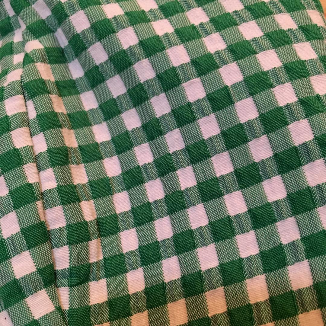 Zara gingham green top double lining with free shorts (Category: Sleeveless) located in Quezon City. Submitted by thrifters21 (Listing ID 1193835567, Image 3). Description: brandnew just cut tag super kapal ng fabric ang ganda ng color with shorts! super mura.