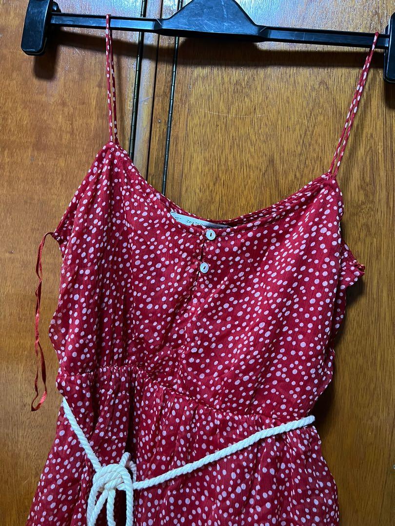 Zara trf polka dot dress (Category: Dresses) located in San Juan City. Submitted by skye_mnl (Listing ID 1193852092, Image 2). Description: -small on tag fits xs-s -used once only -with inner lining .