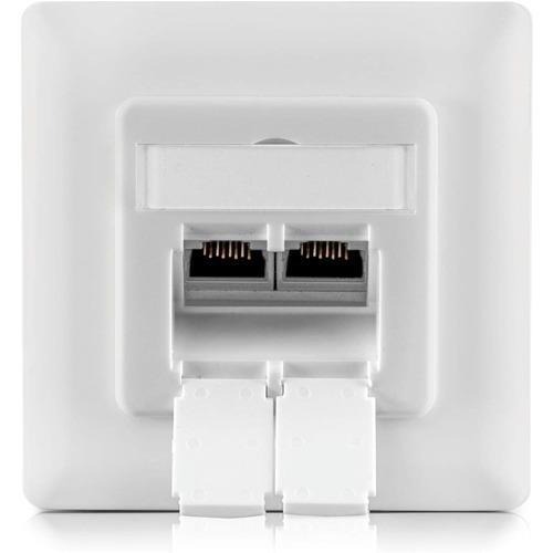 [1125] Benon 2x RJ45 Socket Network Universal Cat. 6A White Ral 9003 ...