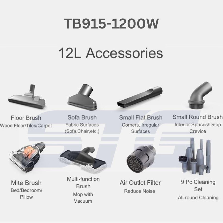 [SG Local Seller] TB9151200W12L Industrial Wet/Dry/Blower Vacuum