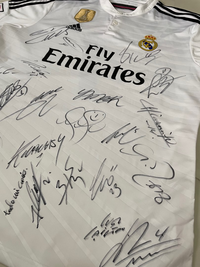 Real madrid full team signed jersey sales
